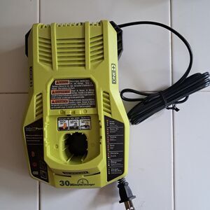 Ryobi P117 18V 30-Minute Battery Charger for Lithium-Ion and NiCadBatteries